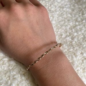 gold & silver ronaldo bracelet